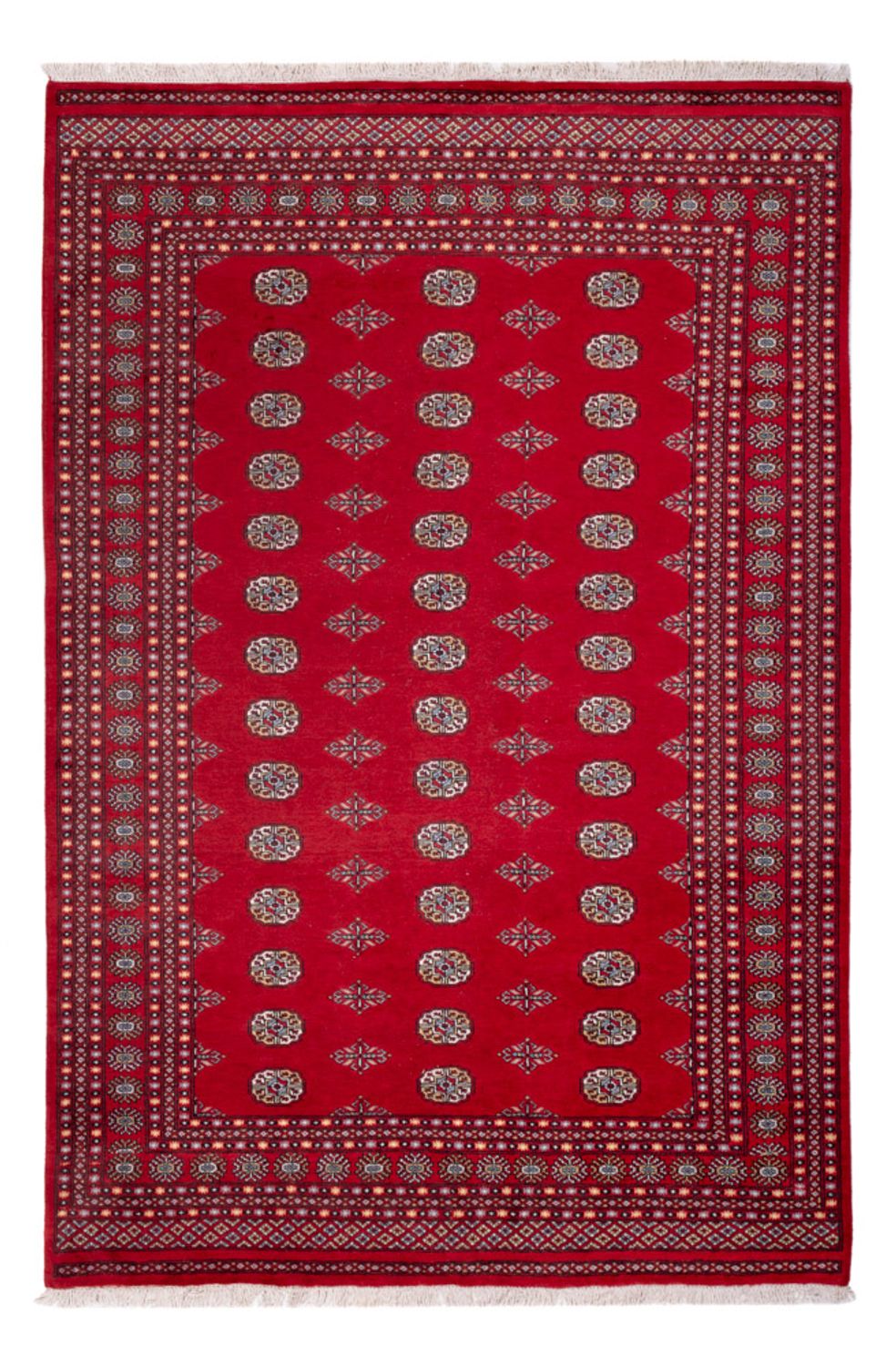 Alfombra afgana - Bukhara - 303 x 205 cm - rojo