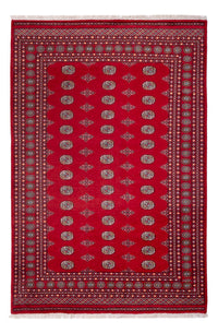 Alfombra afgana - Bukhara - 303 x 205 cm - rojo