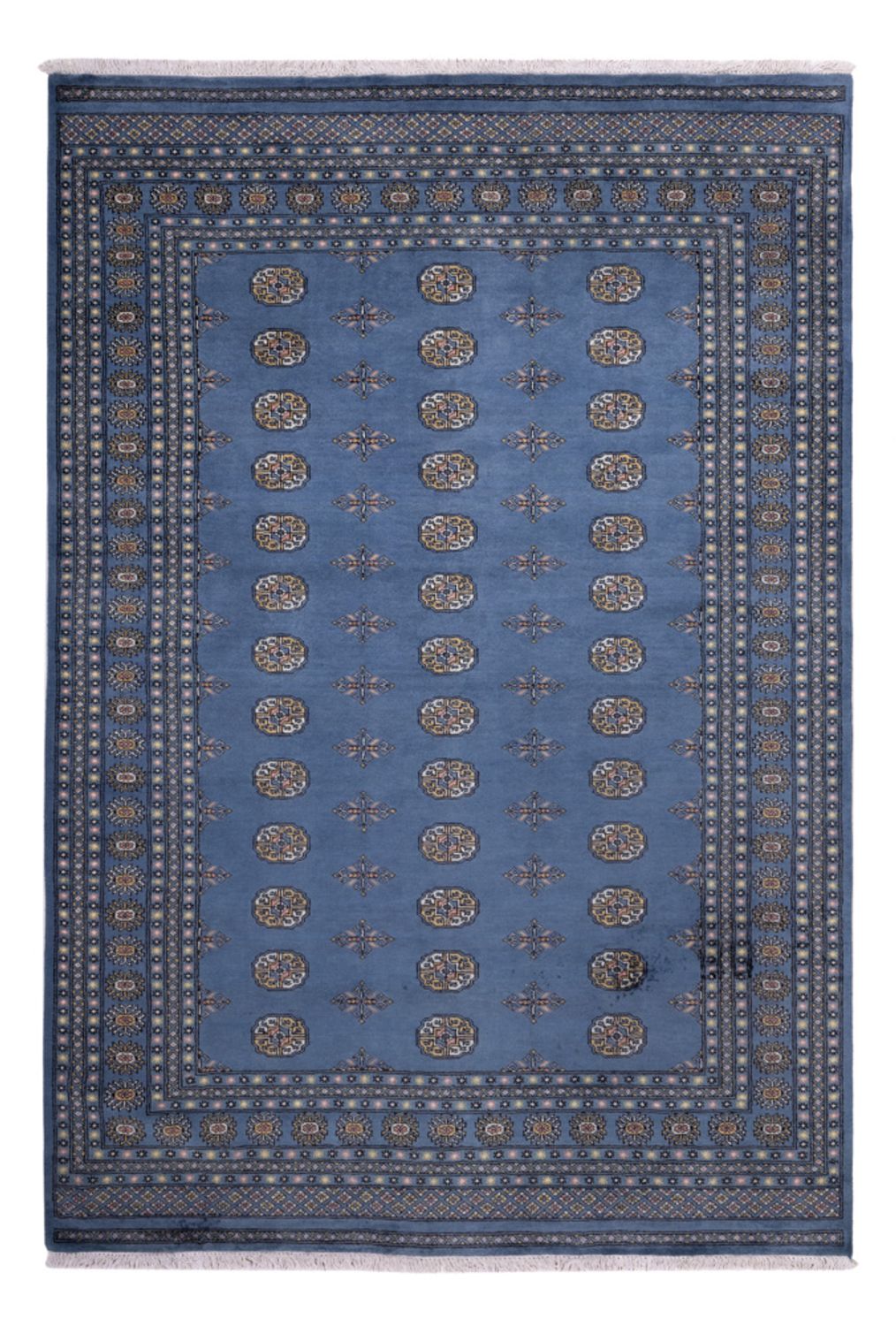 Alfombra afgana - Bukhara - 305 x 203 cm - azul