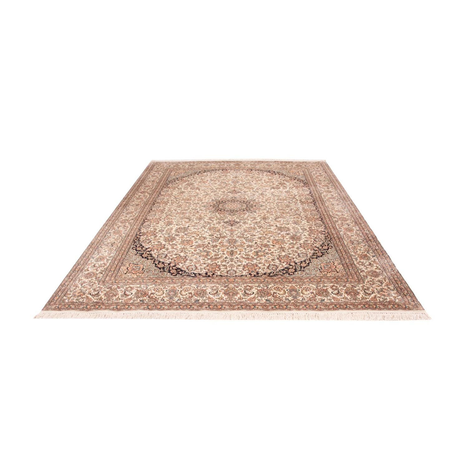 Alfombra de seda - Seda de Cachemira - 309 x 213 cm - arena