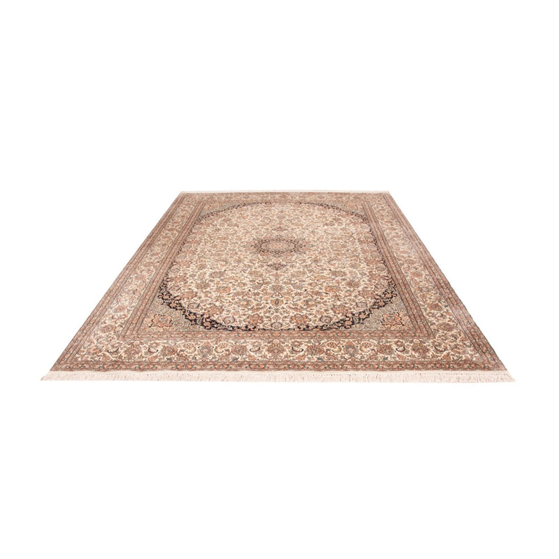 Alfombra de seda - Seda de Cachemira - 309 x 213 cm - arena