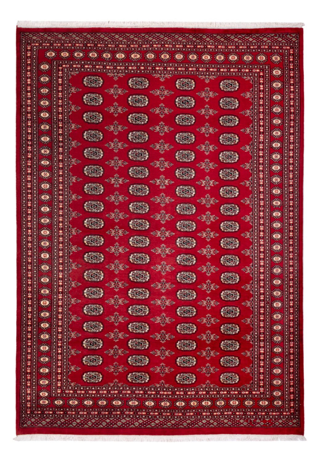 Alfombra afgana - Bukhara - 297 x 213 cm - rojo