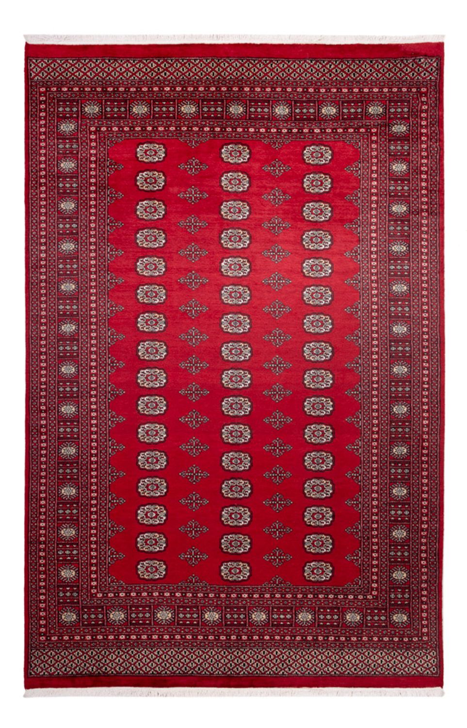 Alfombra afgana - Bukhara - 306 x 197 cm - rojo