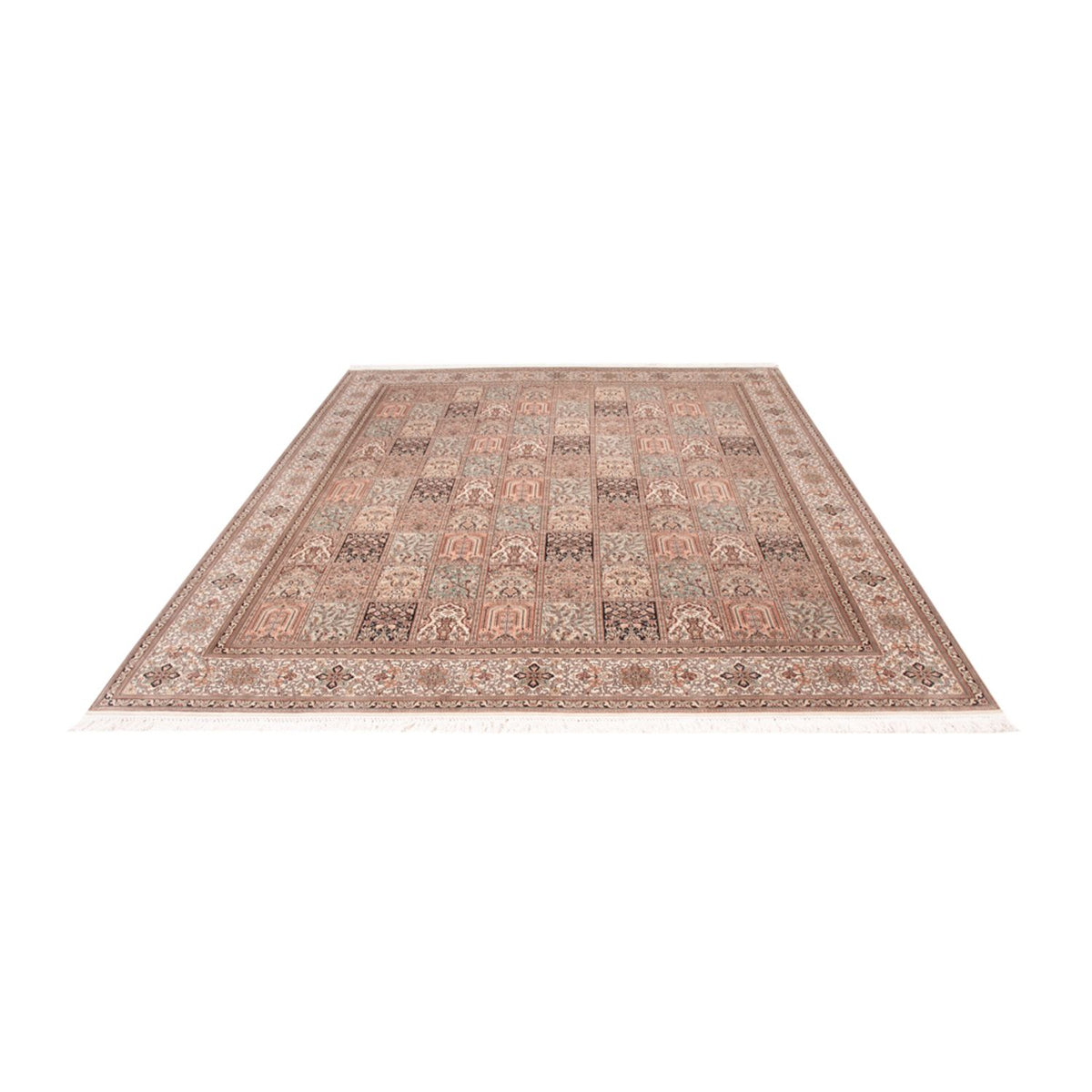 Alfombra de seda - Seda de Cachemira - 304 x 246 cm - arena