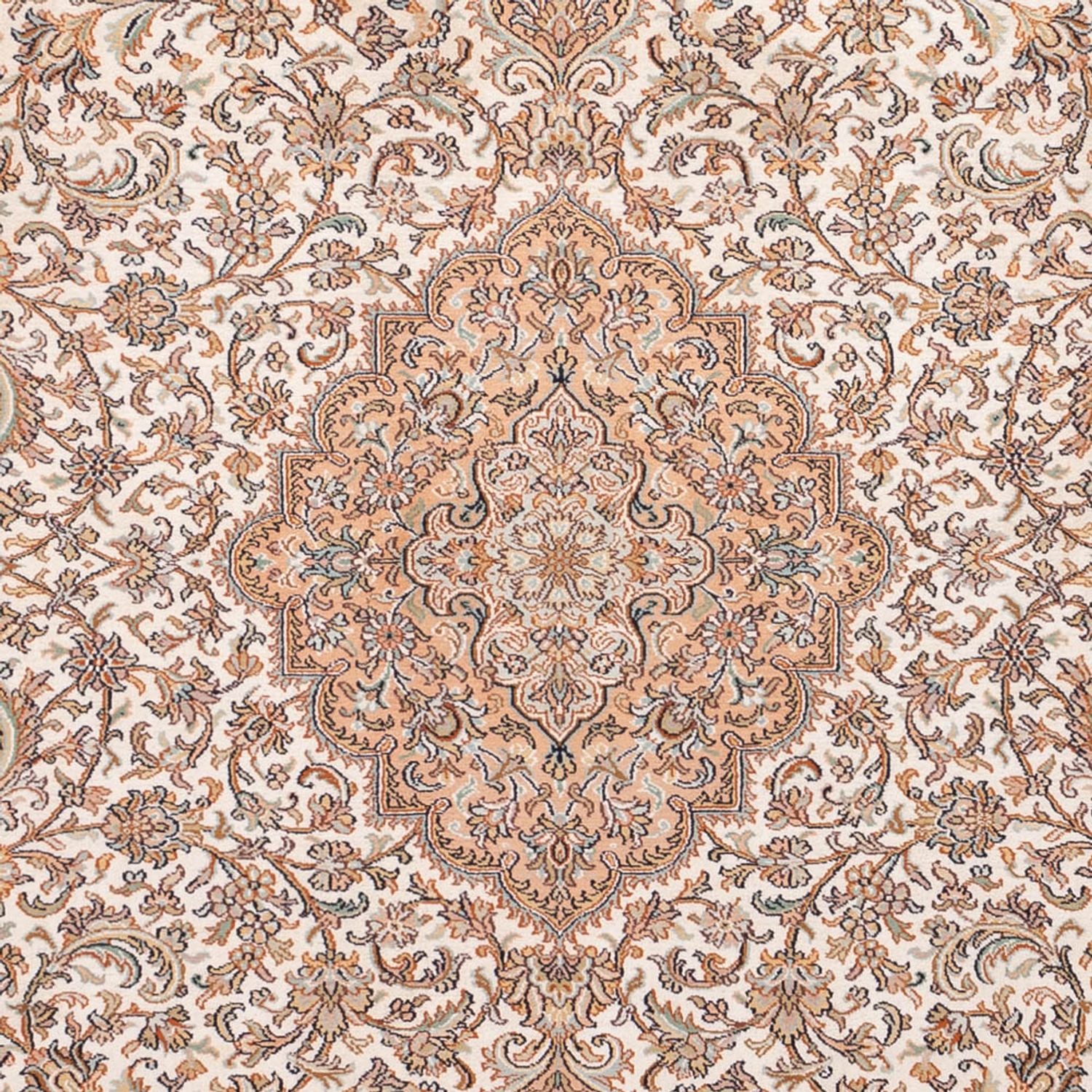Alfombra de seda - Seda de Cachemira - 290 x 205 cm - arena