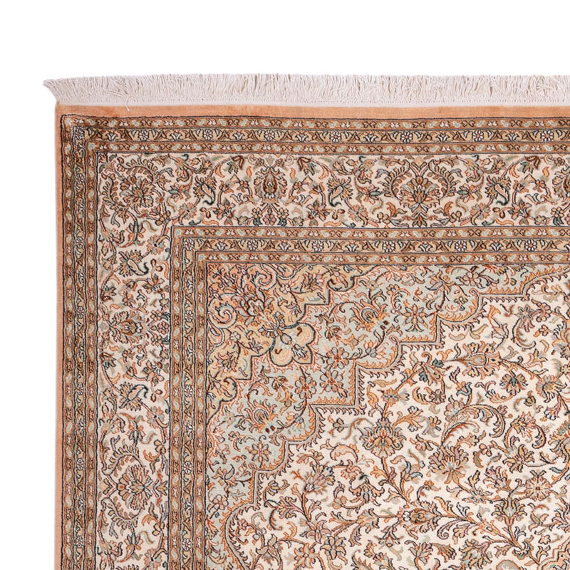 Alfombra de seda - Seda de Cachemira - 290 x 205 cm - arena
