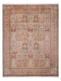 Alfombra de seda - Seda de Cachemira - 308 x 242 cm - beige oscuro