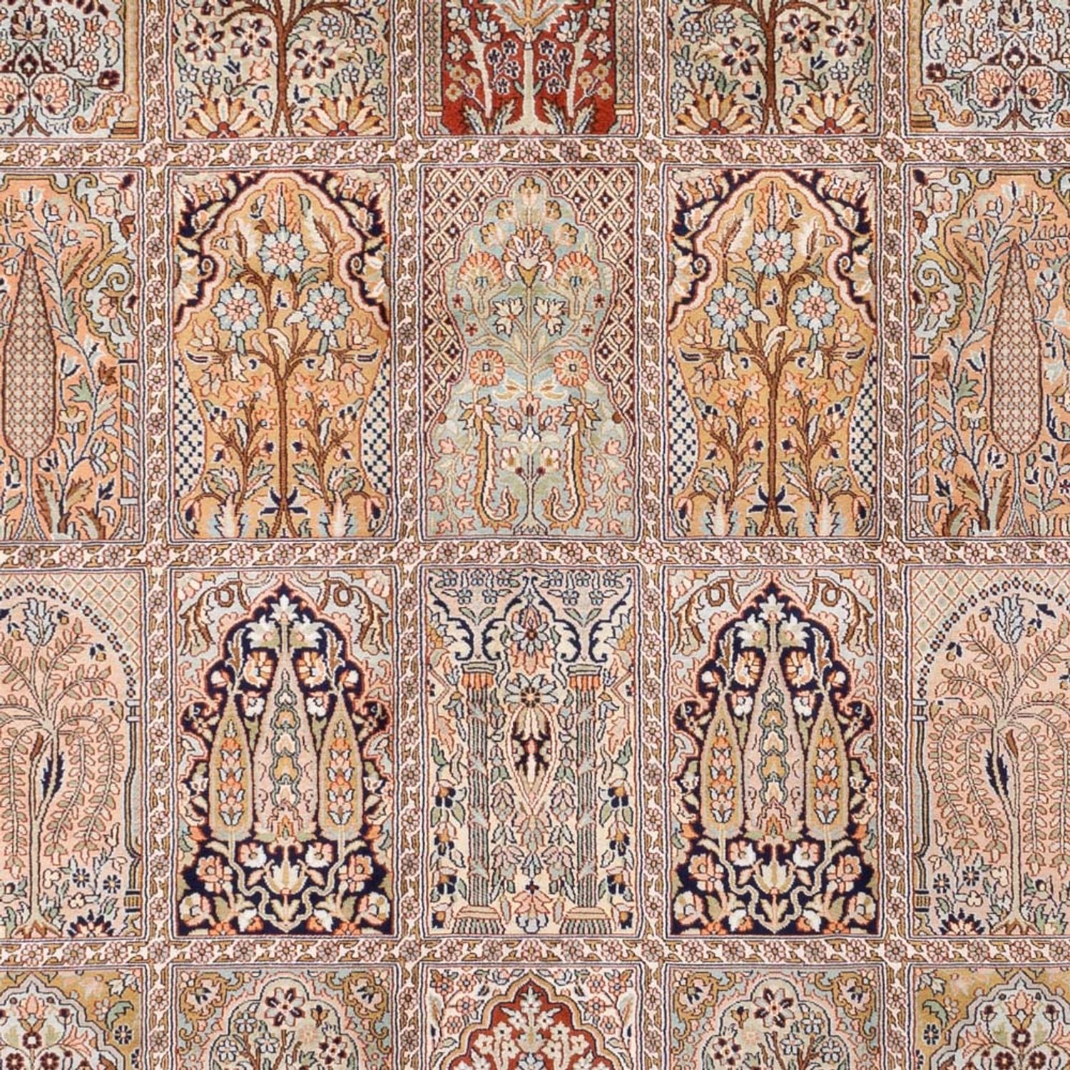 Alfombra de seda - Seda de Cachemira - 308 x 242 cm - beige oscuro