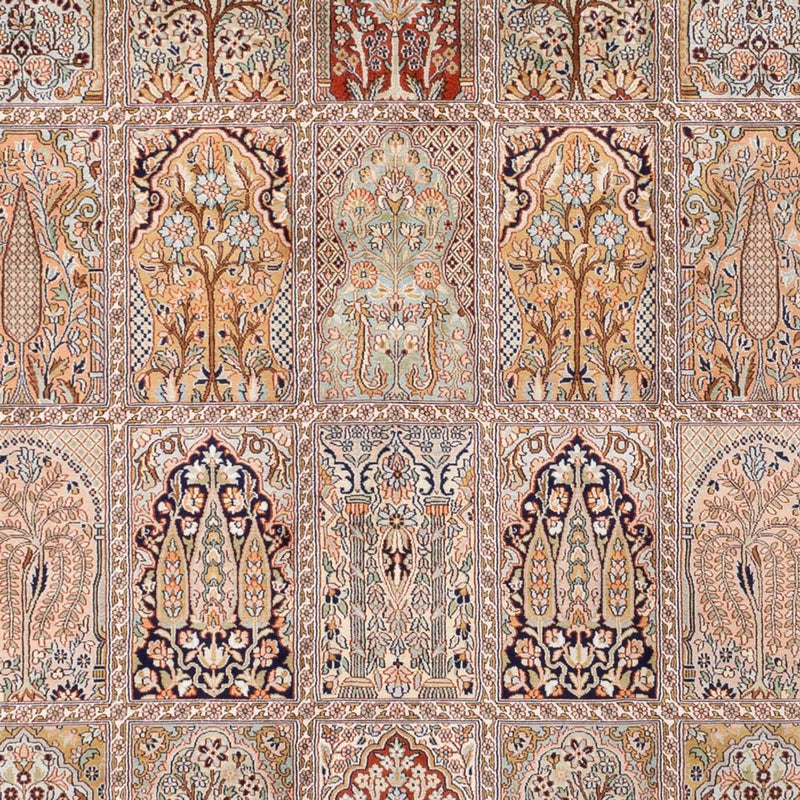 Alfombra de seda - Seda de Cachemira - 308 x 242 cm - beige oscuro