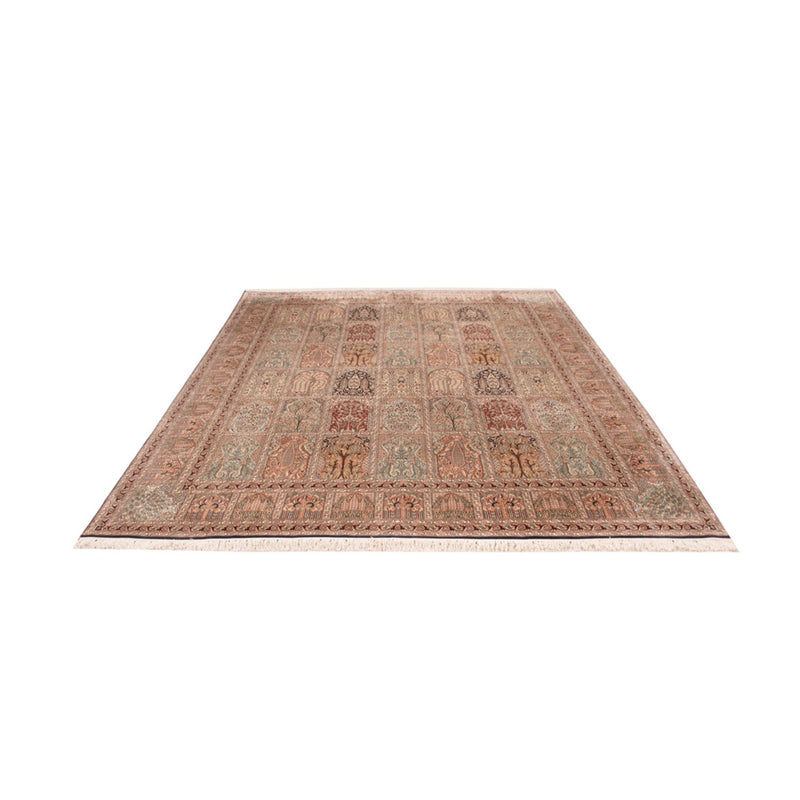 Alfombra de seda - Seda de Cachemira - 308 x 242 cm - beige oscuro