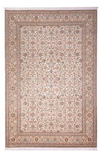Alfombra de seda - Seda de Cachemira - 318 x 216 cm - beige oscuro