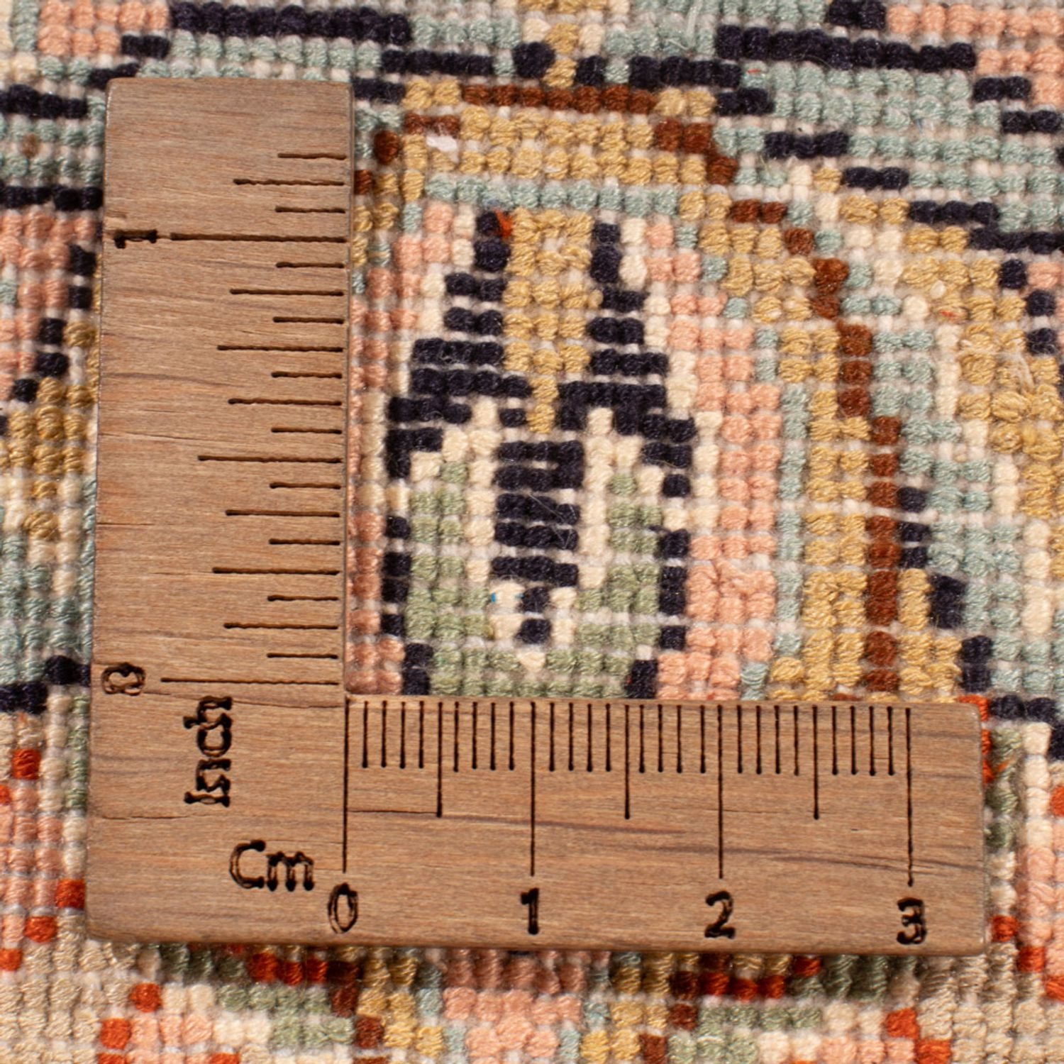Alfombra de seda - Seda de Cachemira - 318 x 216 cm - beige oscuro