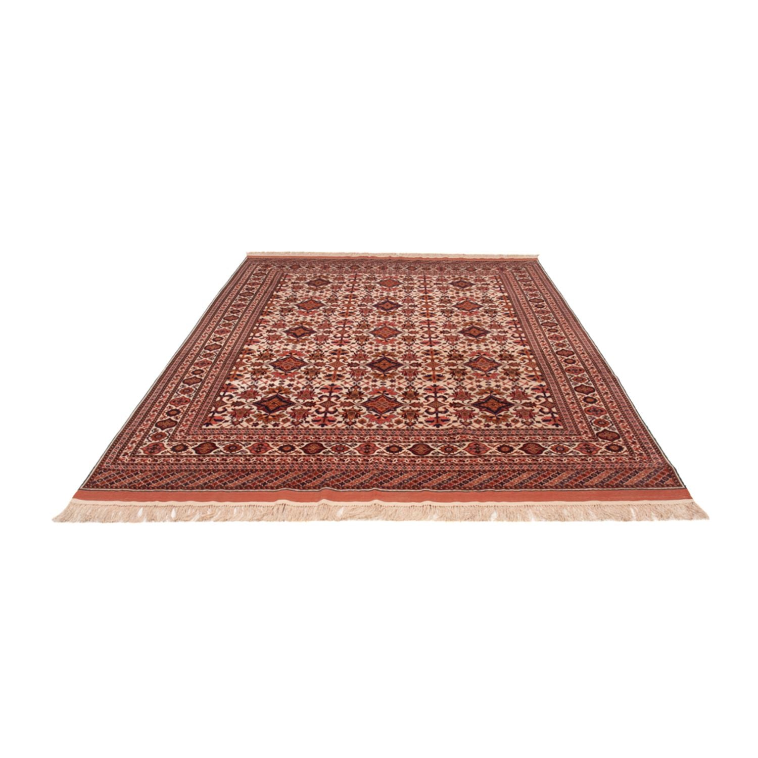 Alfombra de seda - Seda afgana - 282 x 205 cm - marrón