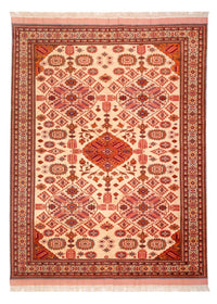 Alfombra de seda - Seda afgana - 288 x 217 cm - rojo claro
