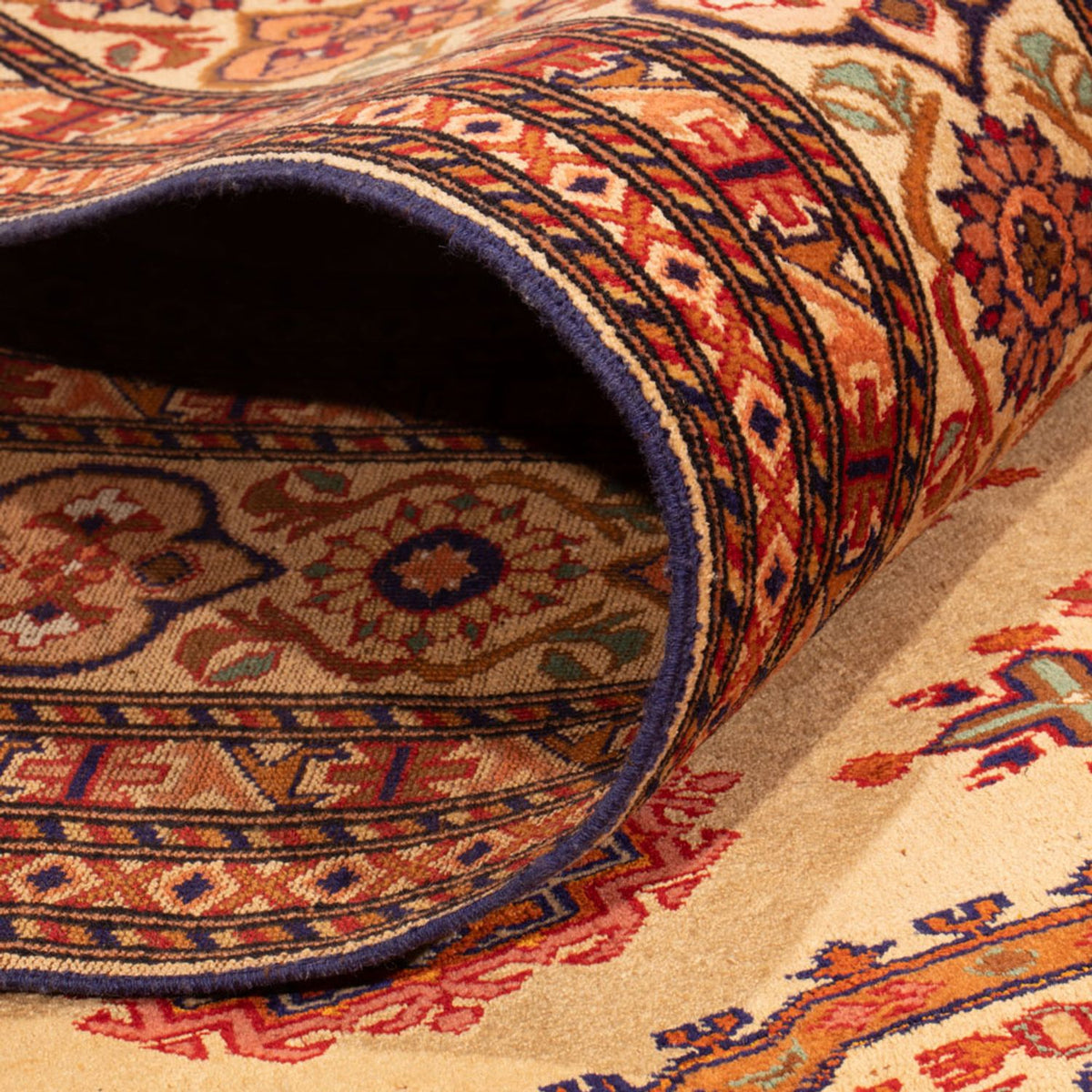 Alfombra de seda - Seda afgana - 288 x 217 cm - rojo claro