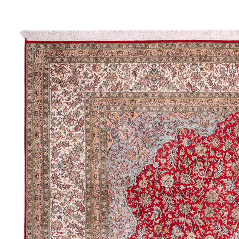 Alfombra de seda - Seda de Cachemira - 303 x 220 cm - rojo