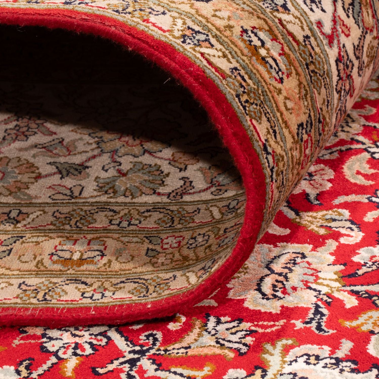 Alfombra de seda - Seda de Cachemira - 303 x 220 cm - rojo