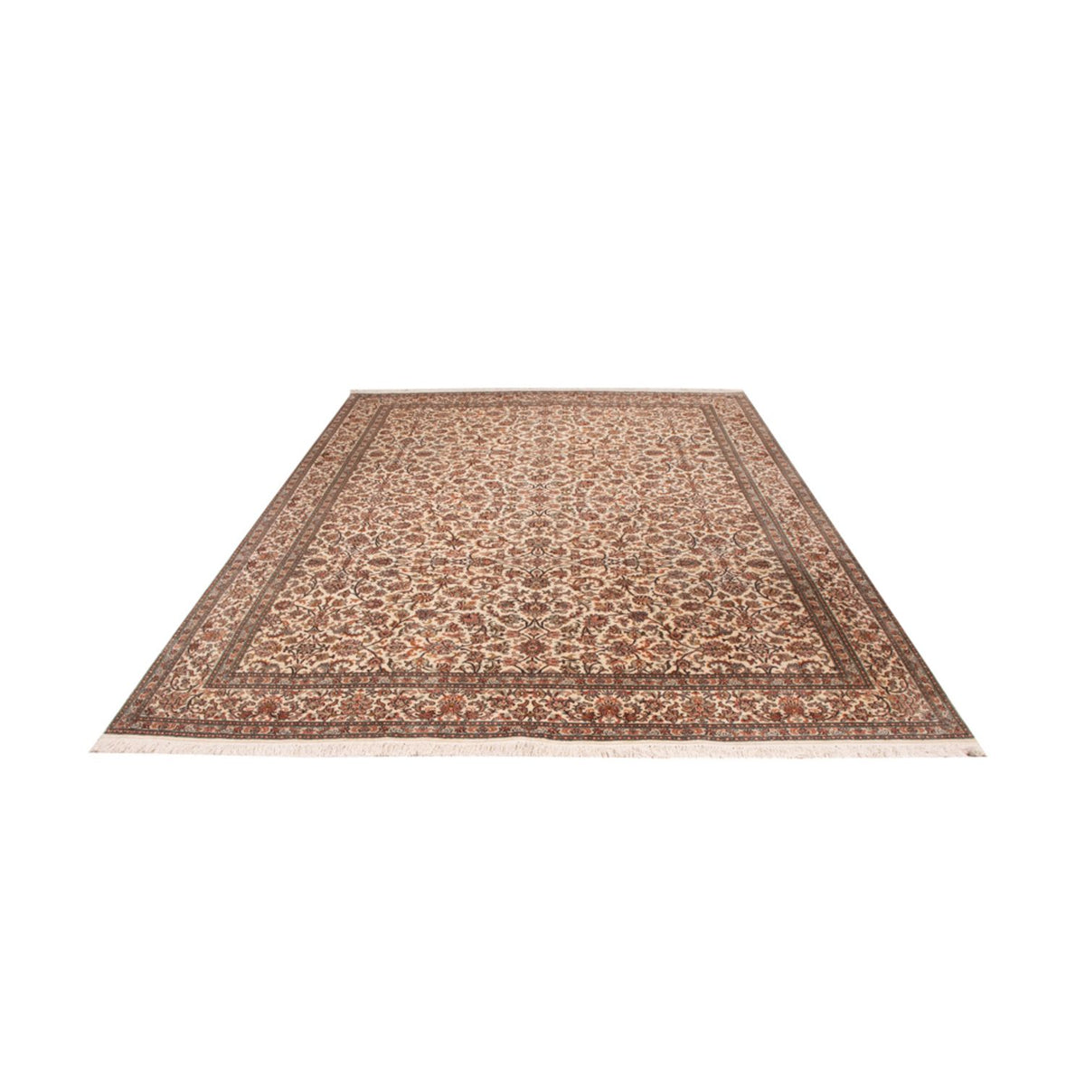 Alfombra de seda - Seda de Cachemira - 305 x 213 cm - arena