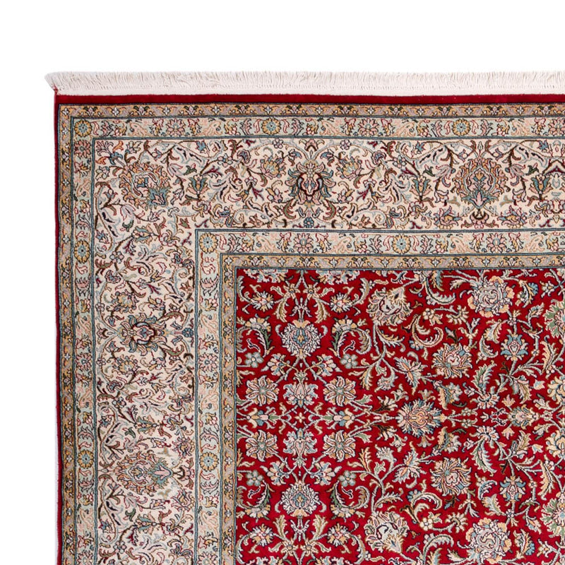Alfombra de seda - Seda de Cachemira - 302 x 216 cm - rojo