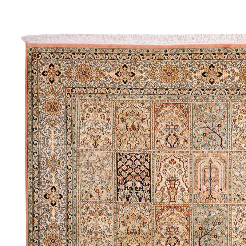 Alfombra de seda - Seda de Cachemira - 316 x 220 cm - beige oscuro