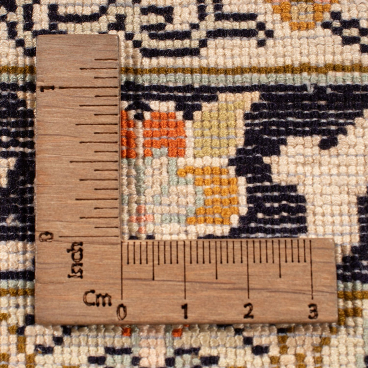 Alfombra de seda - Seda de Cachemira - 316 x 220 cm - beige oscuro