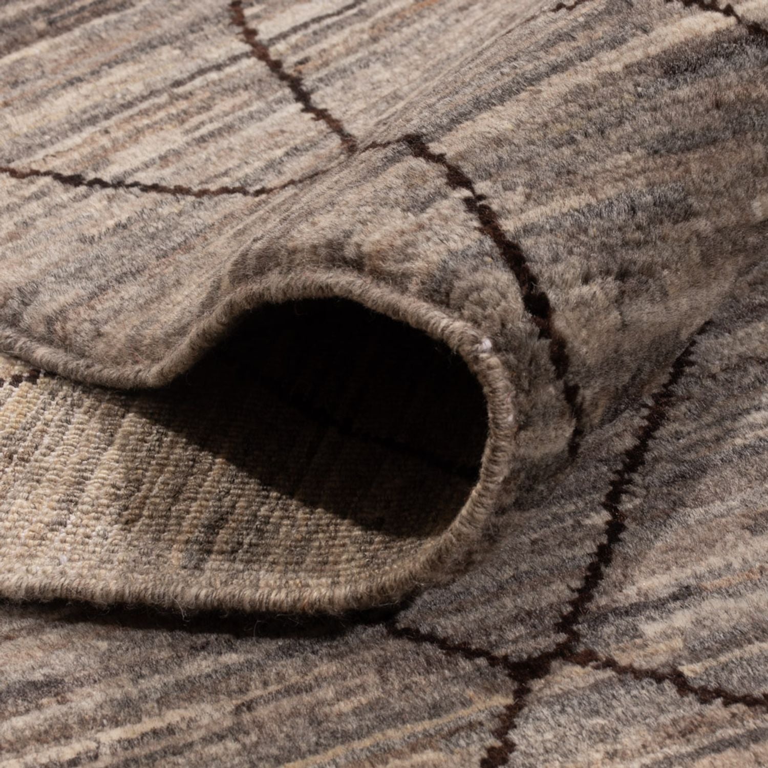 Alfombra bereber - 296 x 245 cm - beige oscuro