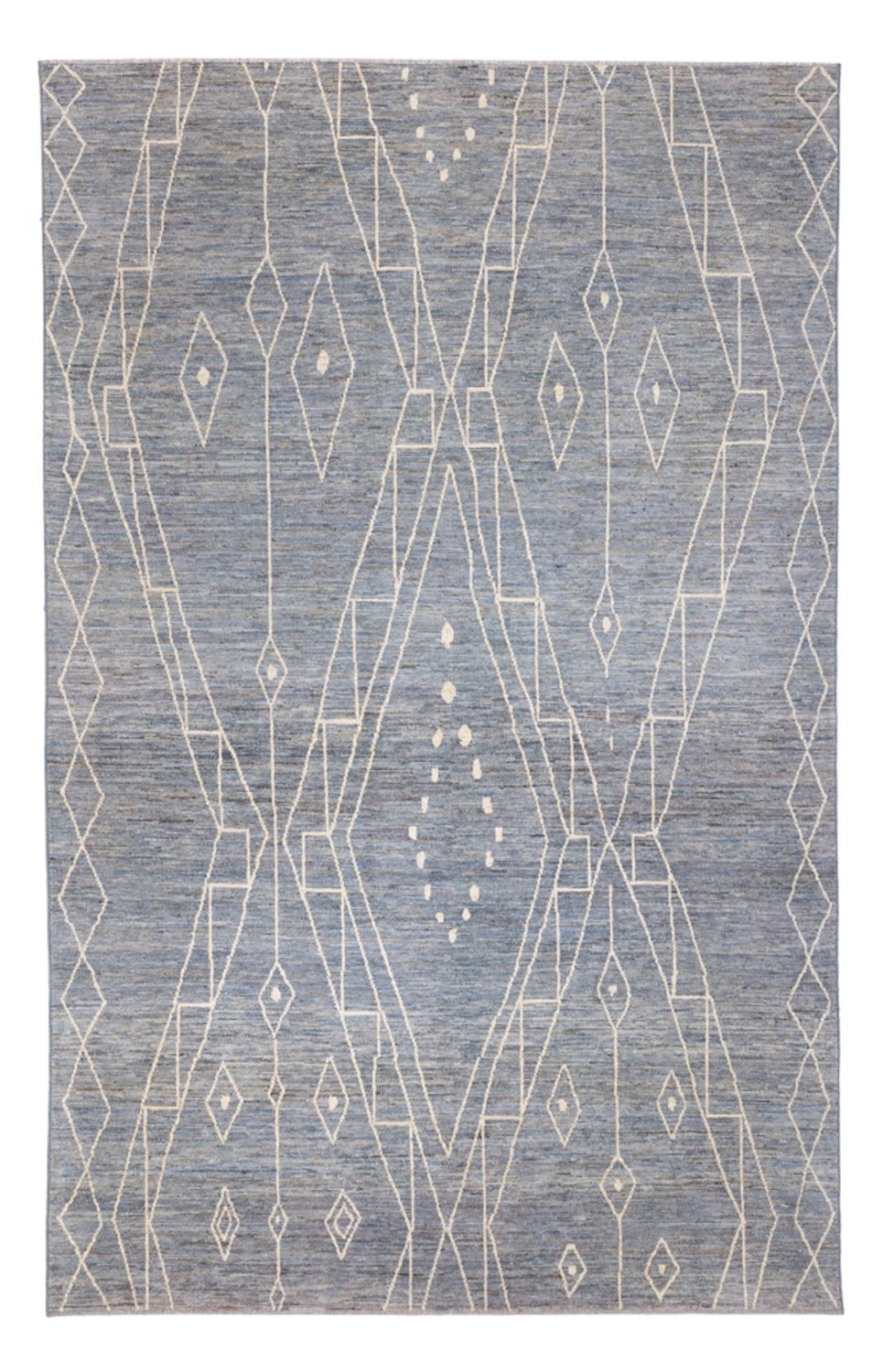 Alfombra bereber - 304 x 194 cm - azul marino