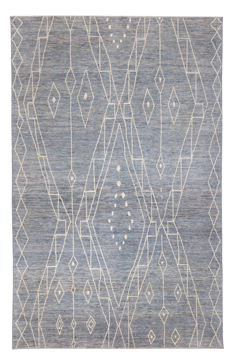 Alfombra bereber - 304 x 194 cm - azul marino