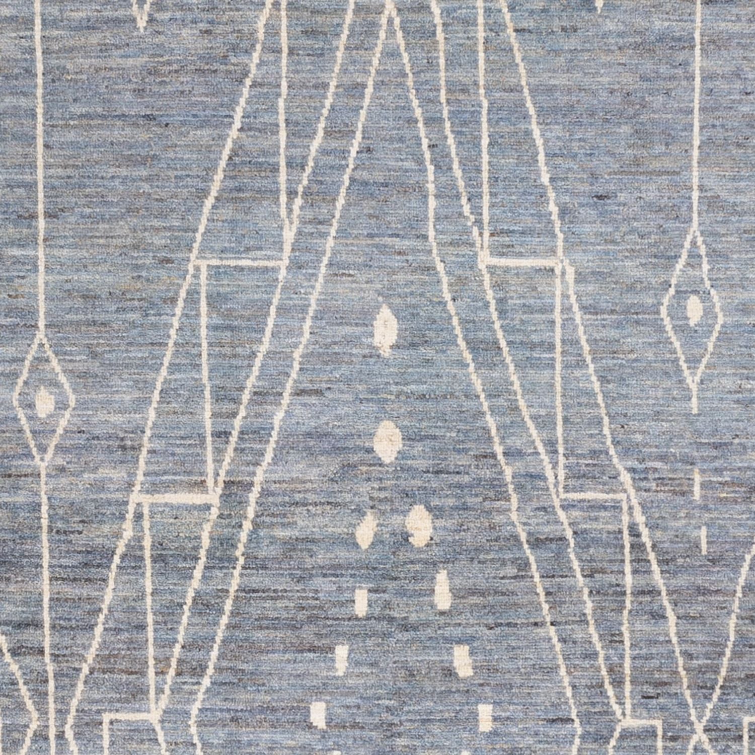 Alfombra bereber - 304 x 194 cm - azul marino
