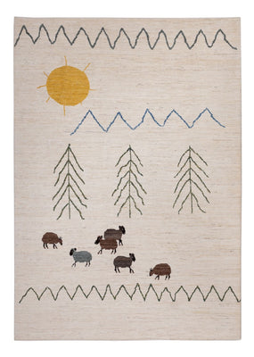 Alfombra bereber - 286 x 203 cm - natural