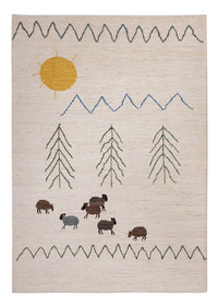 Alfombra bereber - 286 x 203 cm - natural