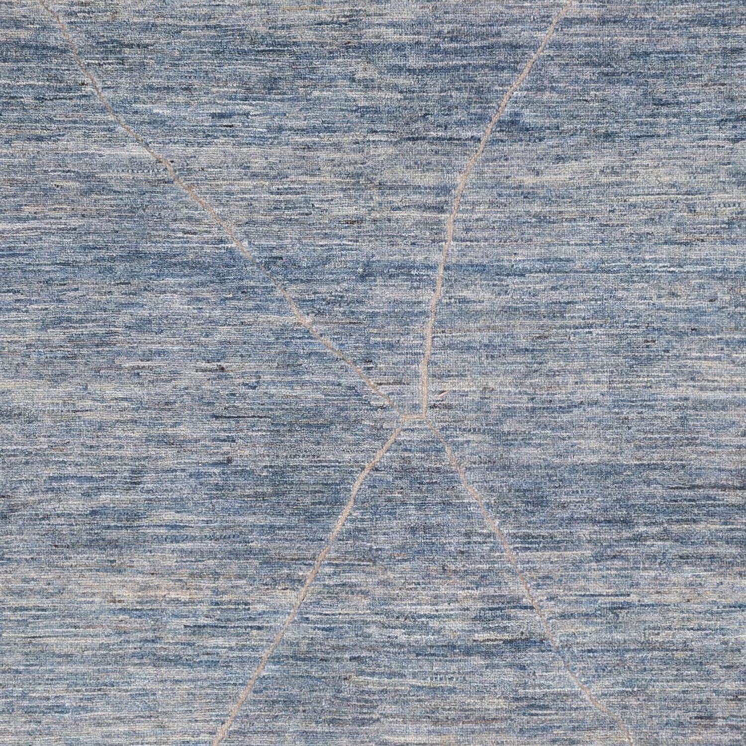 Alfombra bereber - 298 x 258 cm - azul marino