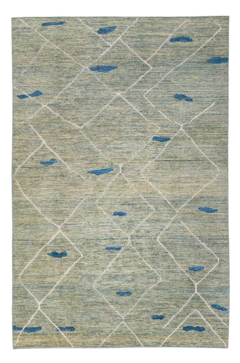 Alfombra bereber - 300 x 202 cm - verde claro