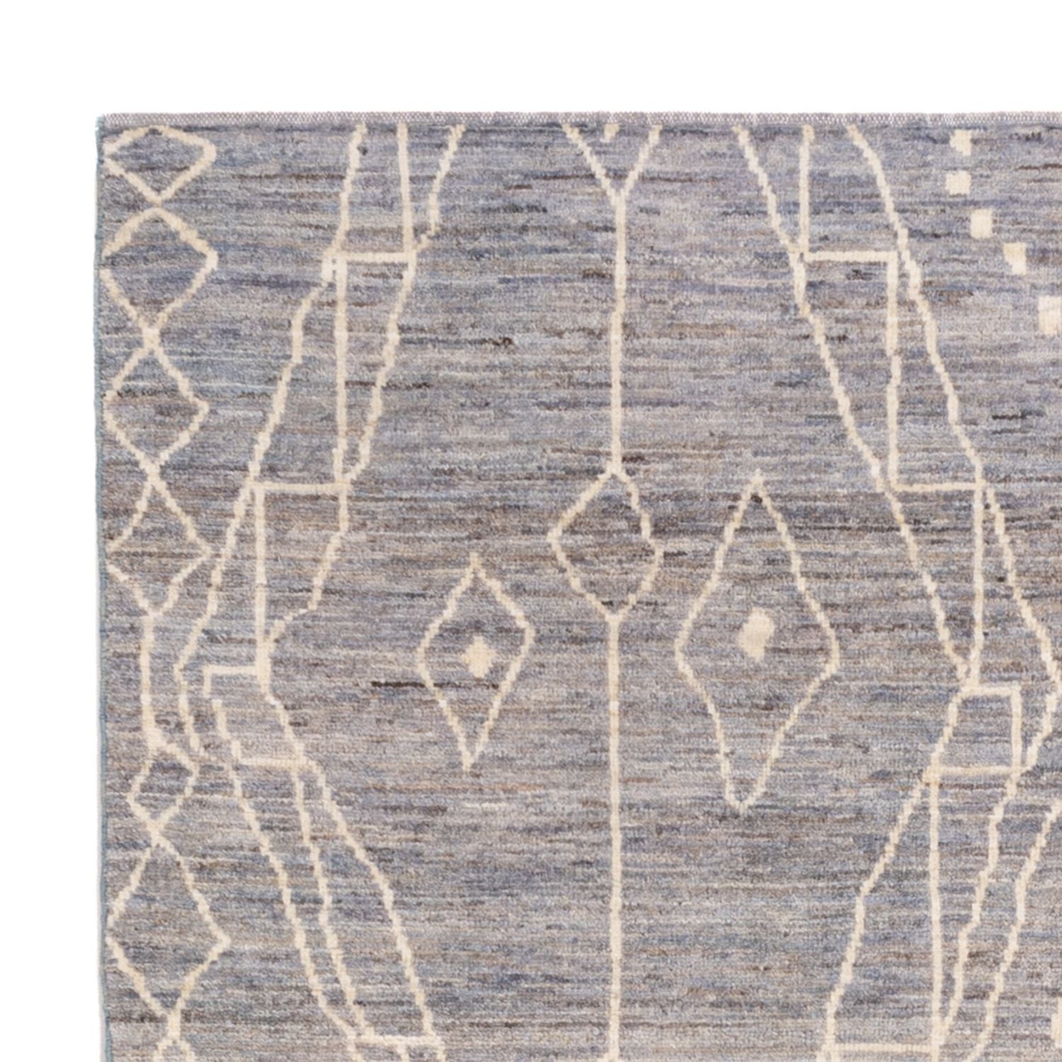 Alfombra bereber - 198 x 156 cm - azul marino