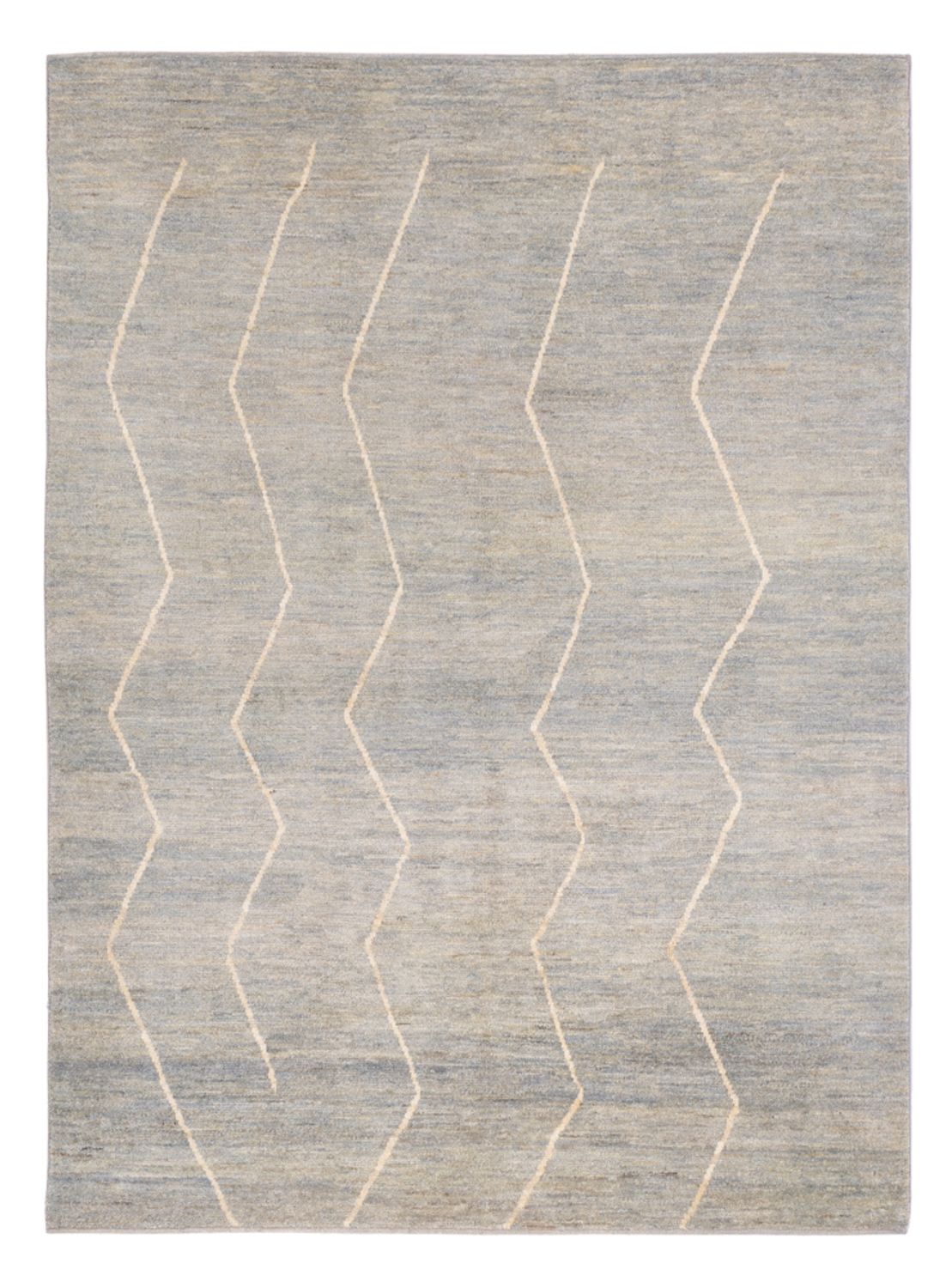 Alfombra bereber - 204 x 152 cm - gris claro