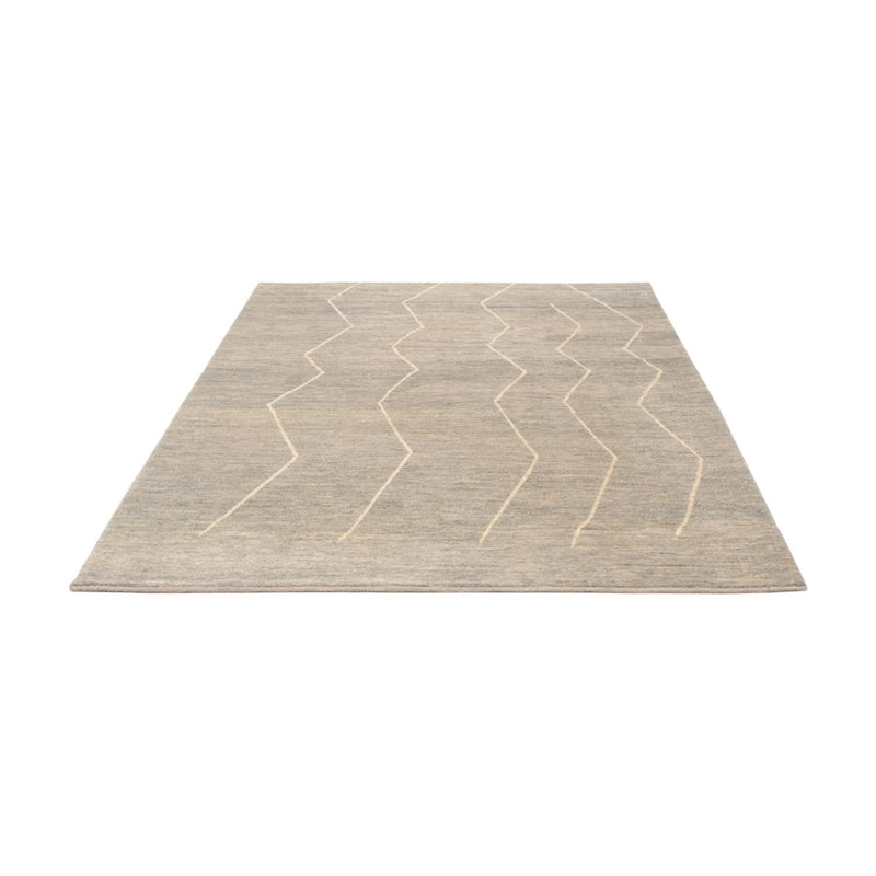 Alfombra bereber - 204 x 152 cm - gris claro