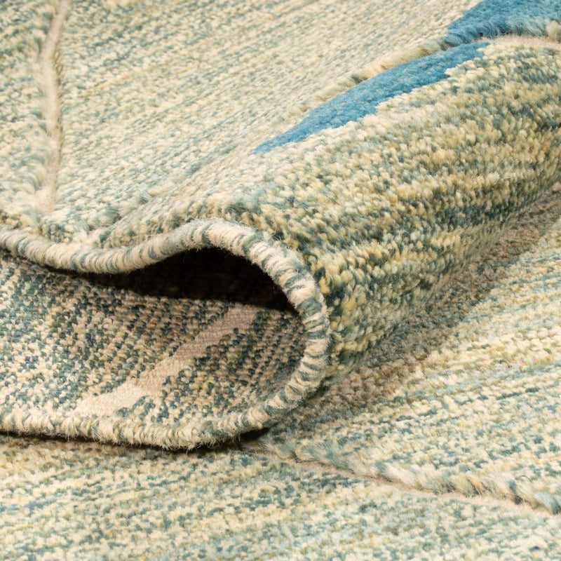 Alfombra bereber - 199 x 160 cm - verde claro