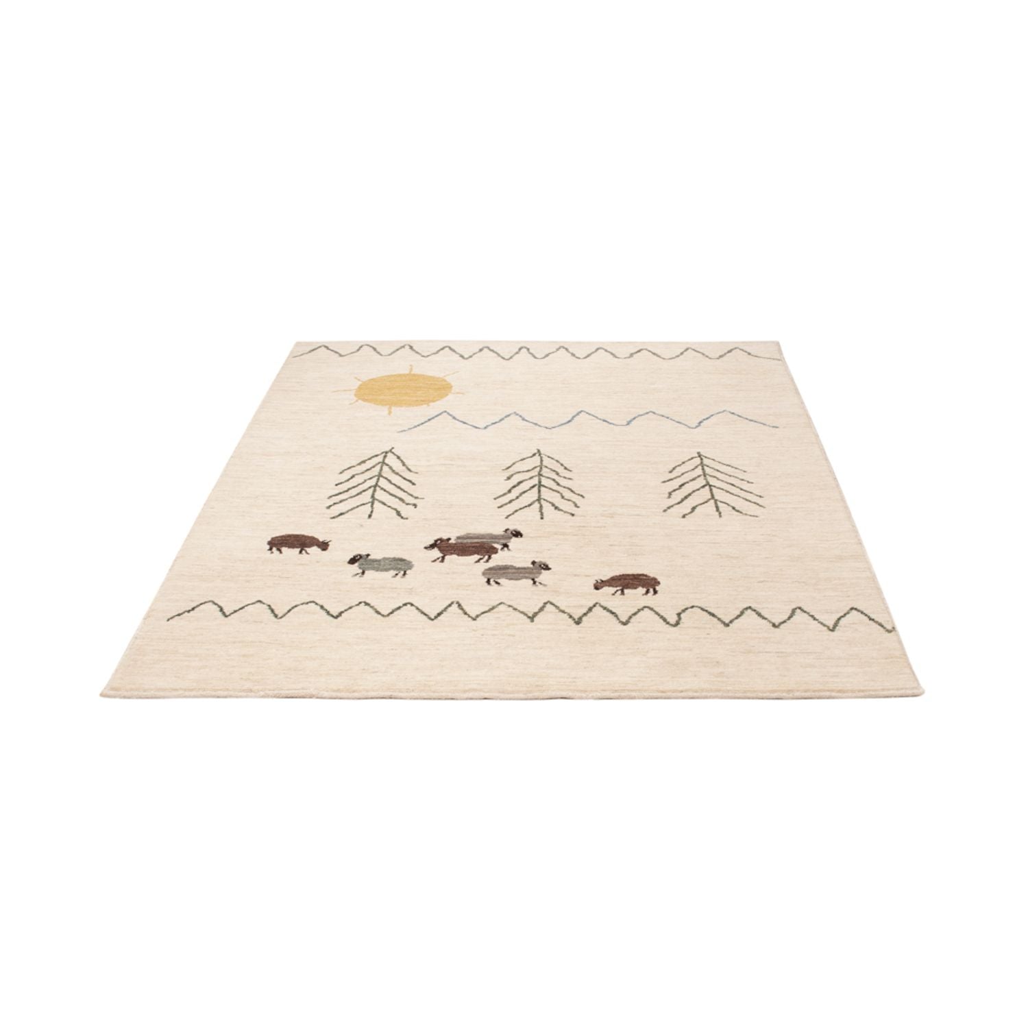 Alfombra bereber - 200 x 146 cm - crema