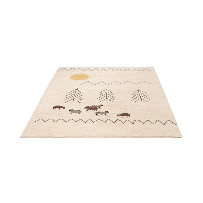 Alfombra bereber - 200 x 146 cm - crema