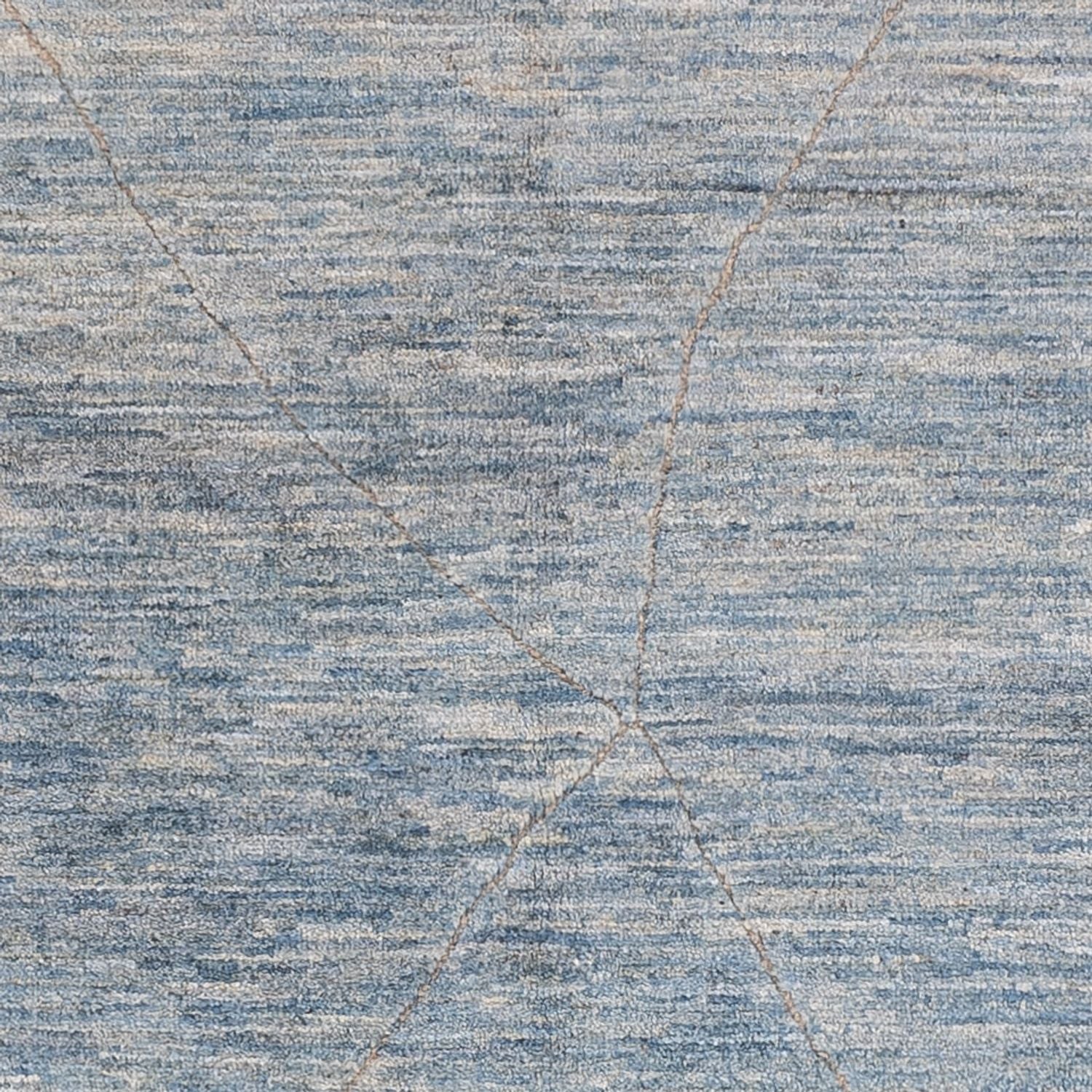 Alfombra bereber - 196 x 154 cm - azul marino