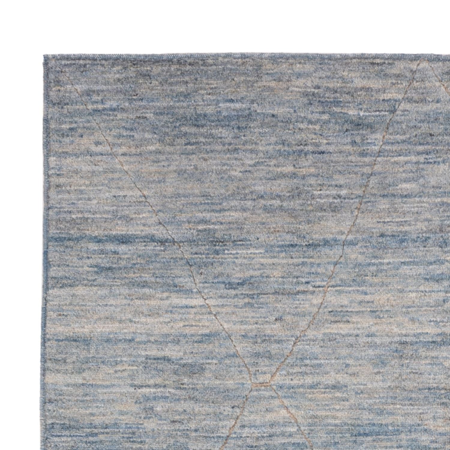 Alfombra bereber - 196 x 154 cm - azul marino