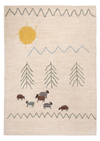 Alfombra bereber - 242 x 170 cm - crema