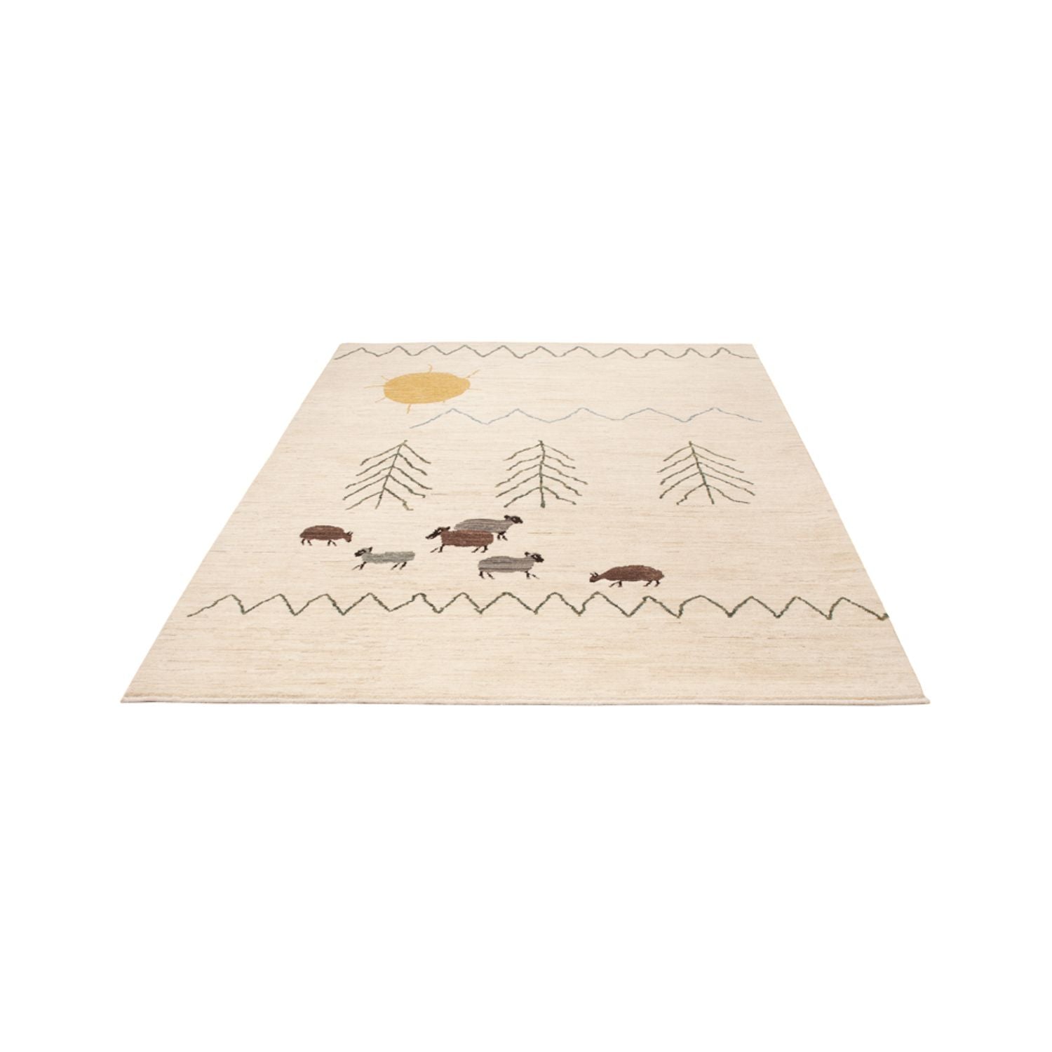 Alfombra bereber - 242 x 170 cm - crema