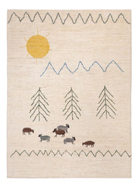 Alfombra bereber - 232 x 170 cm - crema