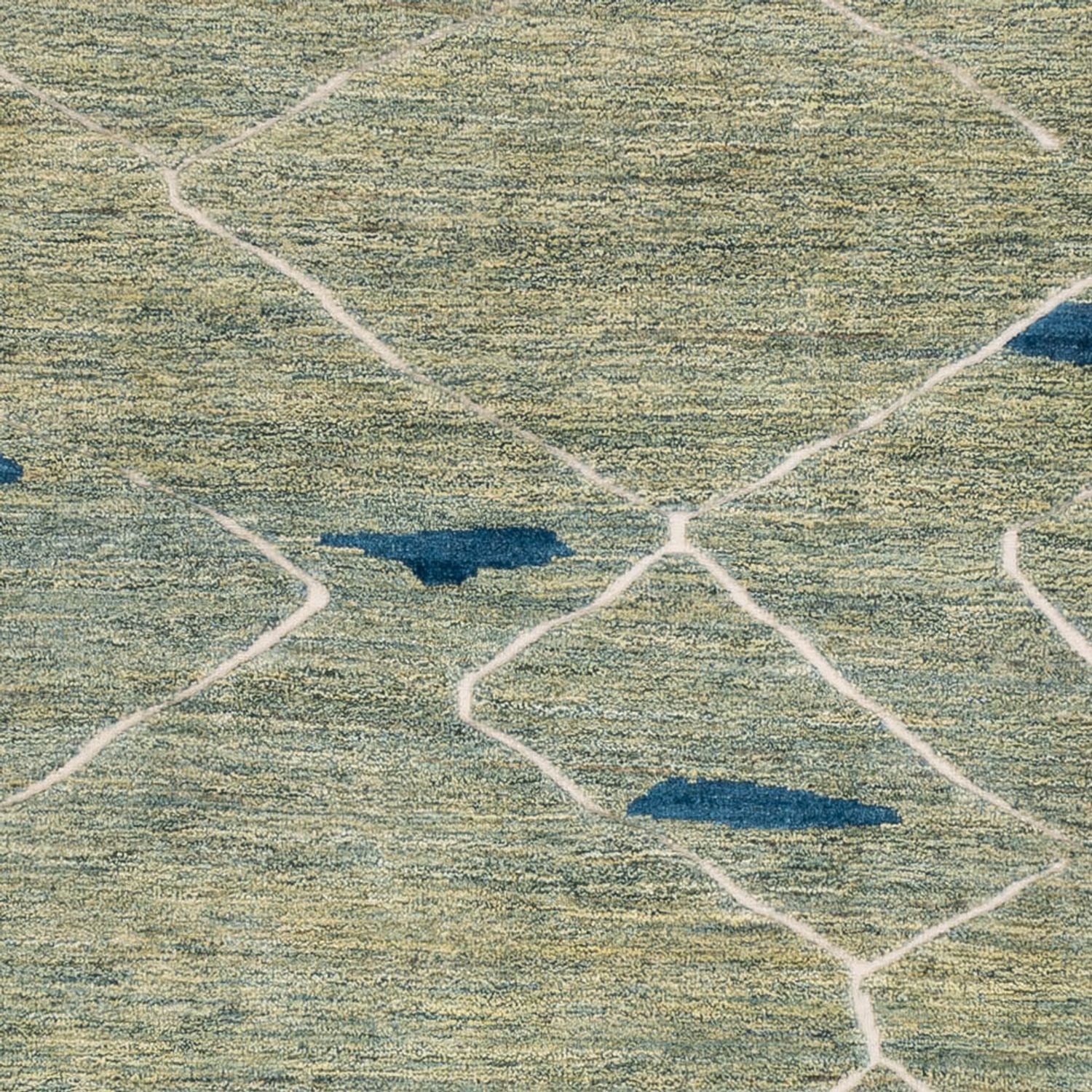 Alfombra bereber - 300 x 256 cm - verde claro