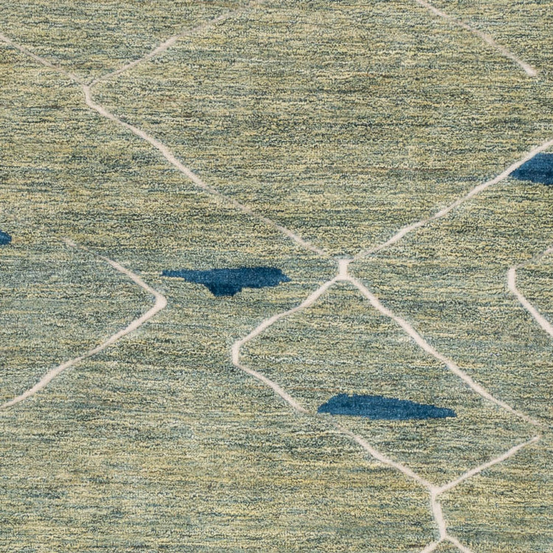 Alfombra bereber - 300 x 256 cm - verde claro