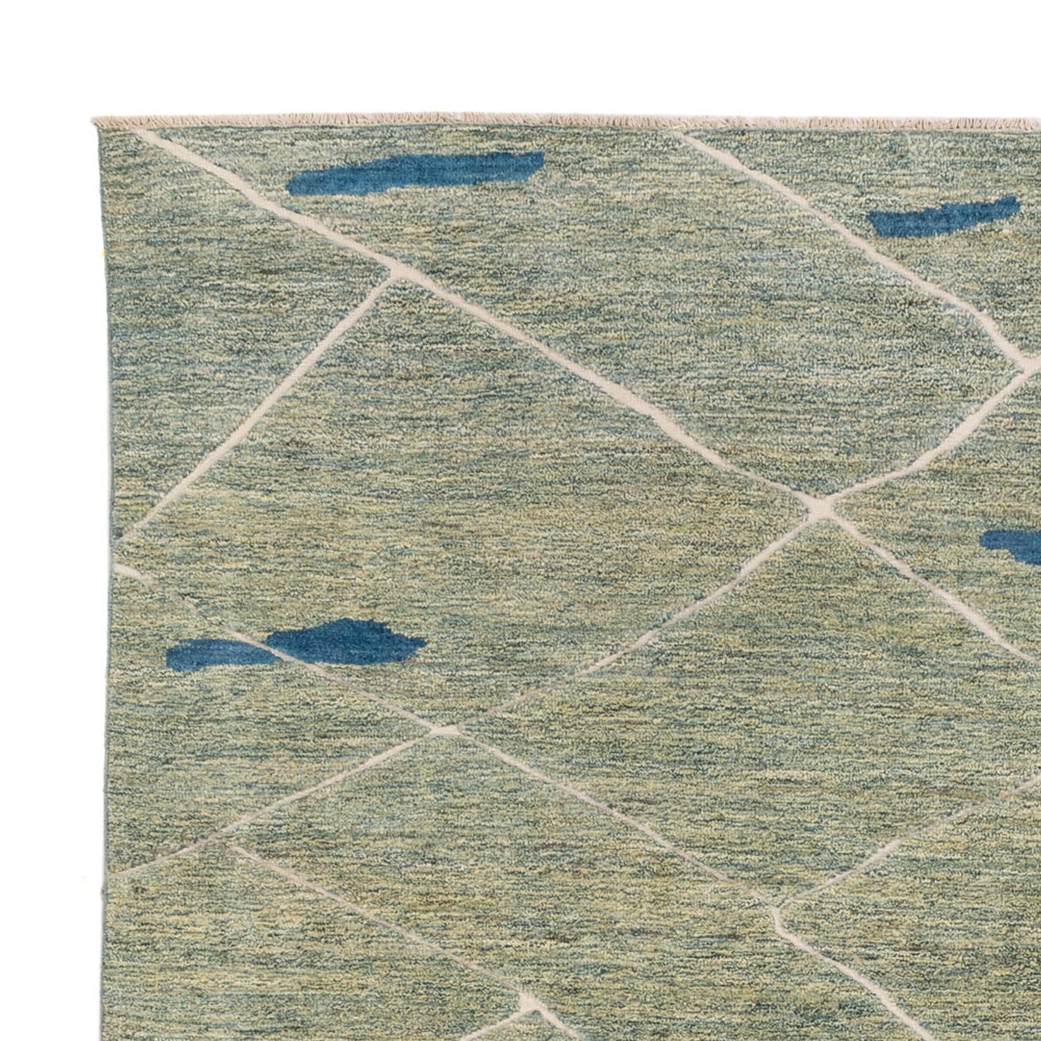 Alfombra bereber - 300 x 256 cm - verde claro