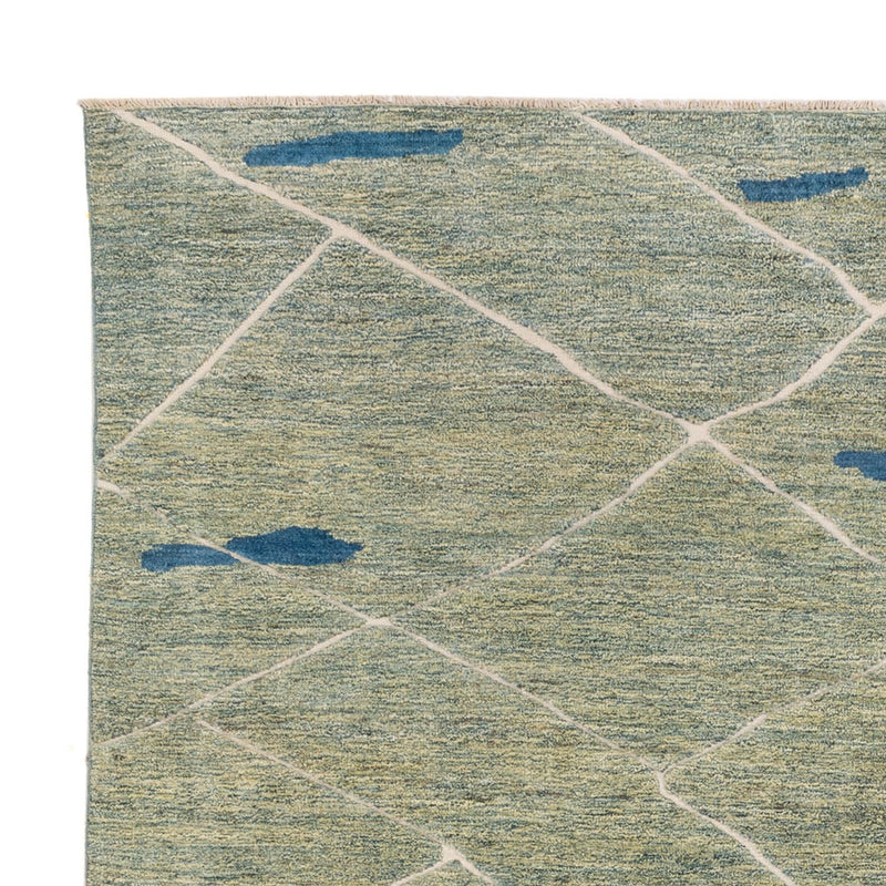 Alfombra bereber - 300 x 256 cm - verde claro