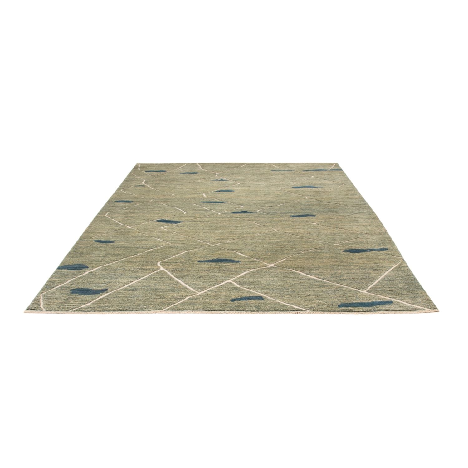 Alfombra bereber - 300 x 256 cm - verde claro