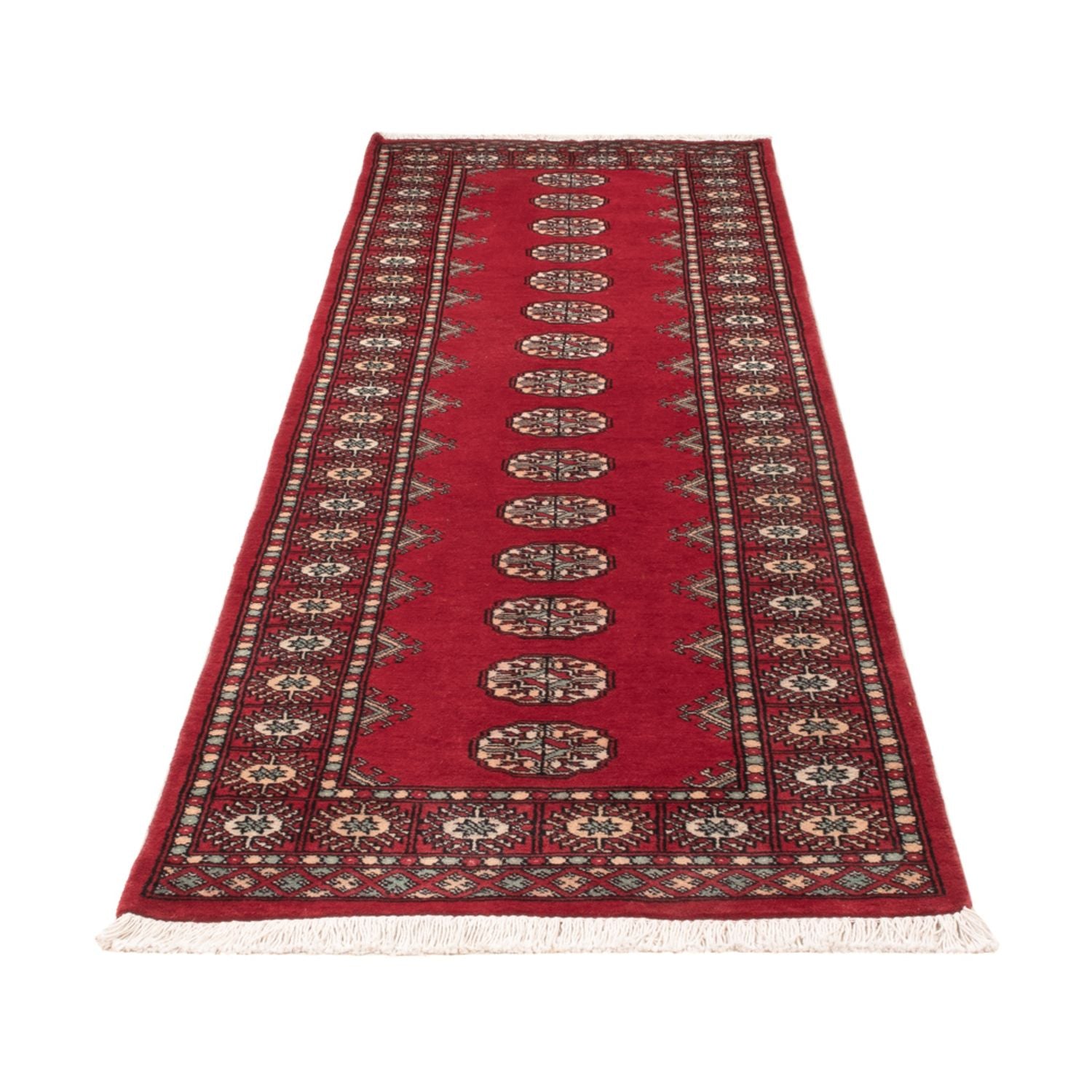 Alfombra de pasillo Alfombra Pakistani - 255 x 77 cm - rojo
